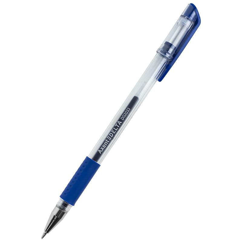 Ручка гелева Axent Delta синя DG2033-02